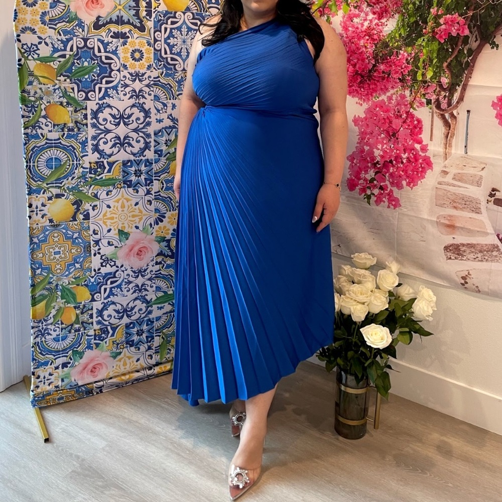 Royal blue Satin dress